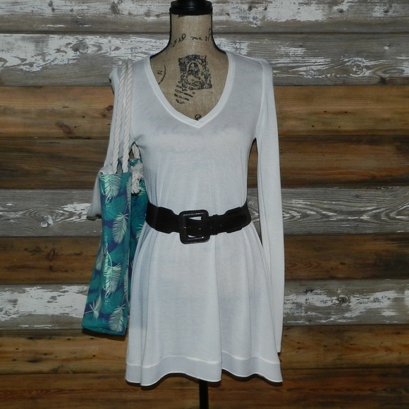 a.n.a Tops - *NWOT* ANA Tunic with Sheer Trim